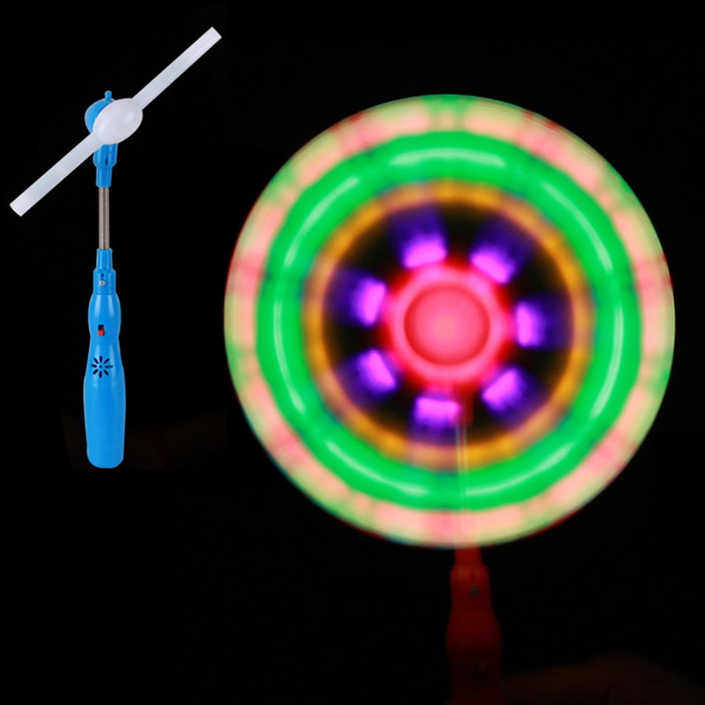 Glows Classic Toys For Children Kids Present Gift LED And Music Rainbow Spinning Windmill Lanlan 1Pcs Windmills Flashing Light Up Toy